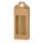 Tragekarton "Gourmet" Natura -slim- mit Fenster, Kraftpapier 130 x 70 x 280 mm