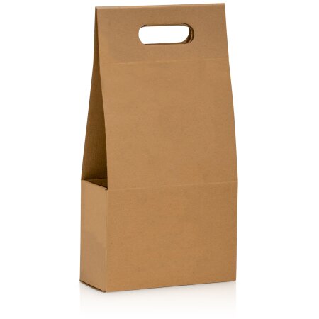 Tragekarton "Allround" Natura Pur, Kraftpapier