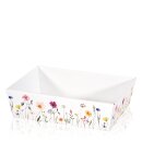 Präsentkorb 4-eckig "Flowers" -mittel-,...