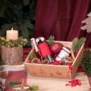 Präsentkorb 4-eckig "Natura Christmas" -klein-, Kraftkarton