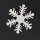 Sticker "Schneeflocke" Weißglimmer, Ø 40+60mm sortiert mit Klebepunkt