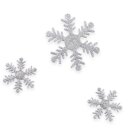 Sticker "Schneeflocke" Silberglimmer, Ø...