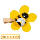 Holzklammer "Sumsi" Gelb, Ø 37mm