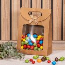 Tasche "Easypack" Kraftpapier+Schleife+Fenster -M-