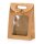 Tasche "Easypack" Kraftpapier+Schleife+Fenster -M-