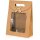 Tasche "Easypack" Kraftpapier+Schleife+Fenster -L-