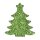 Sticker "Weihnachtsbaum Glimmer" Grün, 55mm, mit Klebepunkt
