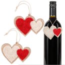 Anhänger Herz "Love" Rot/Weiß...