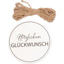 Papieranhänger "Herzlichen...