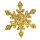 Sticker "Eiskristall" Gold, Ø 88mm, mit Klebepunkt