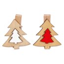 Holzklammer "Baum" sortiert,...