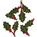 Anhänger "Ilex" sortiert, Grün/Rot,...