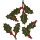 Anhänger "Ilex" sortiert, Grün/Rot, Filz, ca. 70-120mm