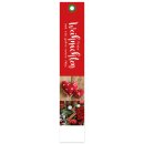Papieranhänger "Weihnachten Rot", 170x30mm