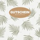 Gutschein "Blätter" mit Kuvert, 120x120mm