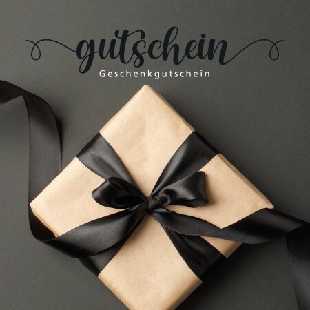 Gutschein "Geschenk mit Schleife" mit Kuvert, 120x120mm