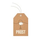 Papieranhänger "Prost" Label mit Schnur,...
