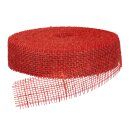 Geschenkband "Jute" Rot 50mm x 40m