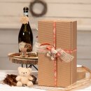 Geschenkband "Jute" Creme 50mm x 40m