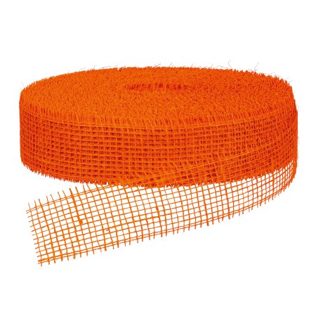 Geschenkband "Jute" Orange 50mm x 40m