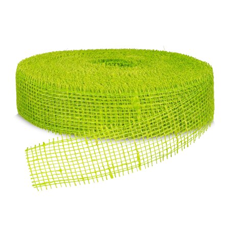 Geschenkband "Jute" Hellgrün 50mm x 40m