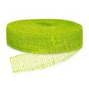 Geschenkband "Jute" Hellgrün 50mm x 40m