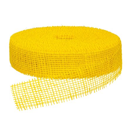 Geschenkband "Jute" Gelb 50mm x 40m