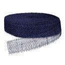 Geschenkband "Jute" Dunkelblau 50mm x 40m