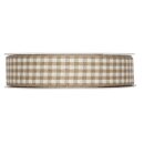 Geschenkband "Vichy-Karo" Natur 25mm x 25m