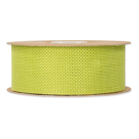 Geschenkband "Basic Weboptik" Hellgrün, 40mm x 20m