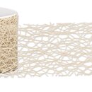Geschenkband "Netz" Natur 38mm x 20m