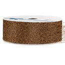 Geschenkband "Netz" Braun 38mm x 20m