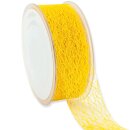 Geschenkband "Netz" Gelb 38mm x 20m