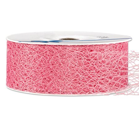 Geschenkband "Netz" Rosa 38mm x 20m