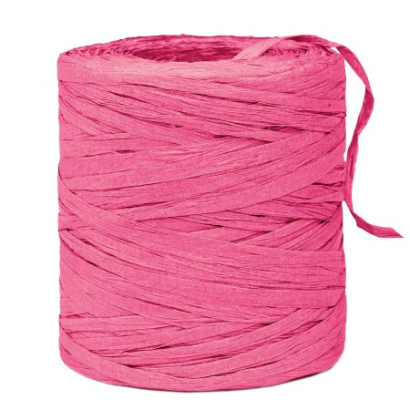 Geschenkbast "Raphia Paper" Pink, 5mm x 200m