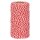 Baumwollkordel "Twist" Rot/Weiß, 2mm x 100m