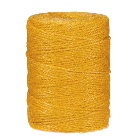 Jutekordel Senfgelb, Ø ca. 3mm x 150m