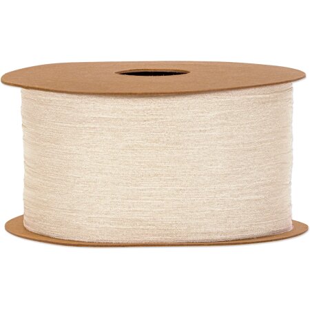 Geschenkband "Chiffon" Creme, 50mm x 20m