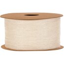 Geschenkband "Chiffon" Creme, 50mm x 20m