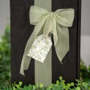 Geschenkband "Chiffon" Salbeigrün, 50mm x 20m