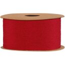 Geschenkband "Chiffon" Rot, 50mm x 20m