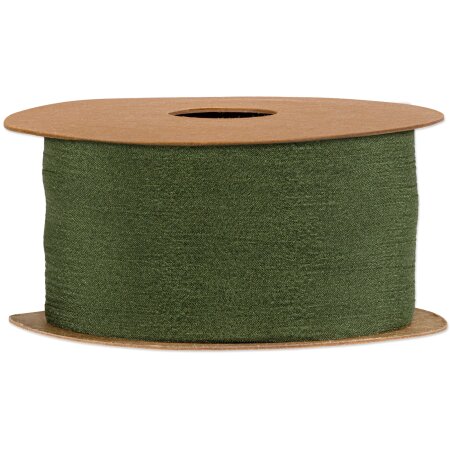 Geschenkband "Chiffon" Grün, 50mm x 20m