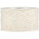 Geschenkband "Gitter Stretch" Creme, 50mm x 10m