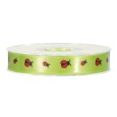 Geschenkband "Marienkäfer" Grün/Rot,...