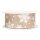 Geschenkband "Eiskristall" Natur/Weiß, 38mm x 15m