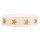 Geschenkband "Sterne" Creme/Gold, 25mm x 15m