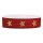 Geschenkband "Sterne" Rot/Gold, 25mm x 15m