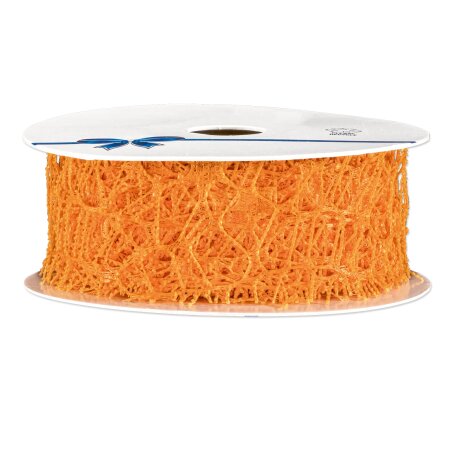 Geschenkband "Coral" Orange, 38mm x 10m