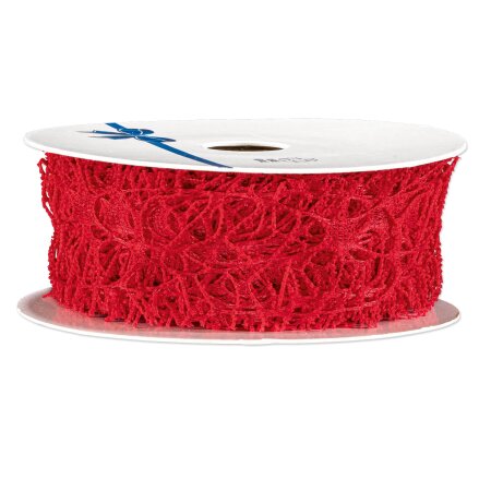 Geschenkband "Coral" Rot, 38mm x 10m