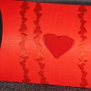 Girlande "Herzen" Rot, Satin, 15mm x 18m